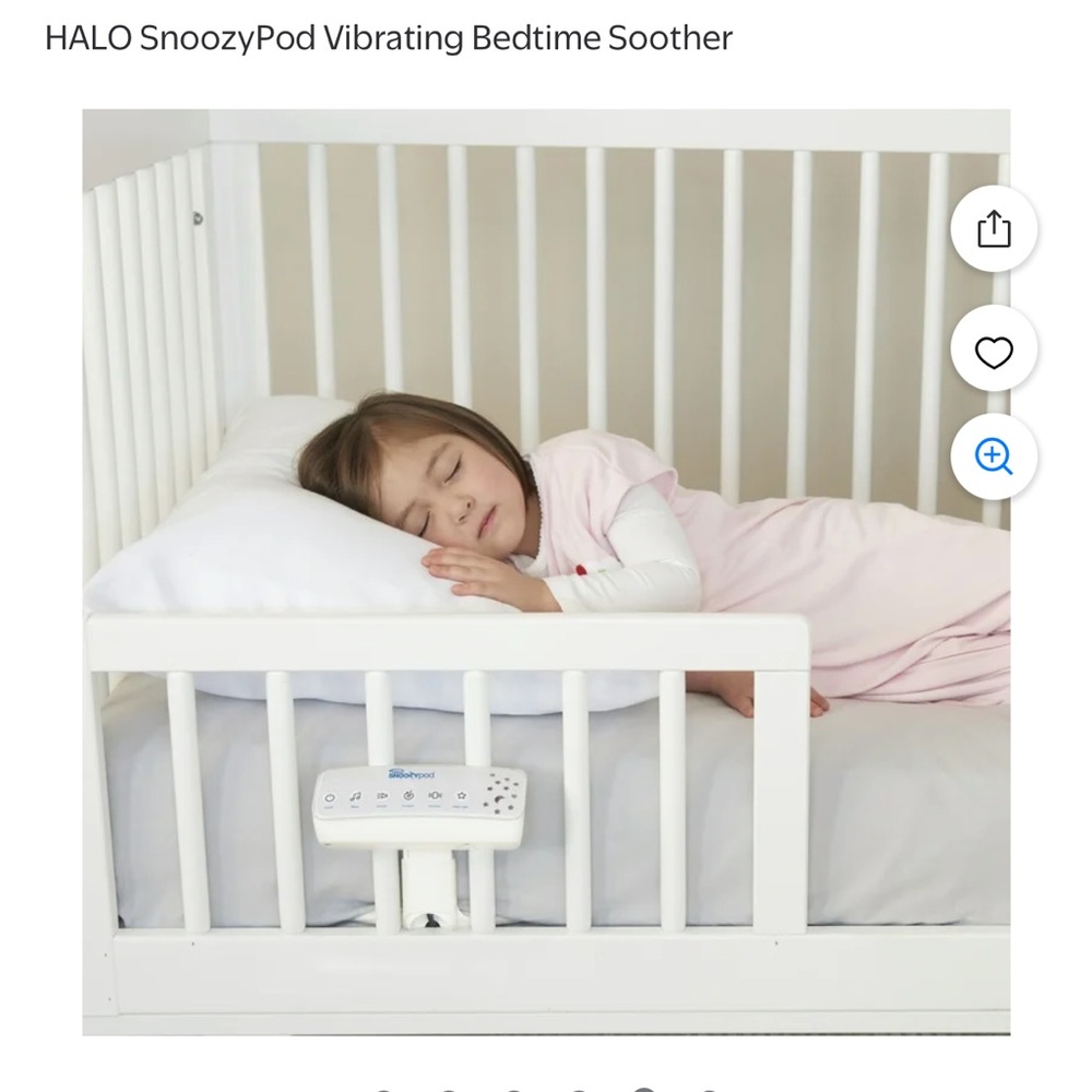 HALO SNOOZYPod Baby Bedtime Soother Projector, Vibration and Soothing Sound - Picture 9 of 10